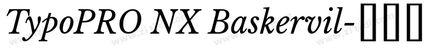 TypoPRO NX Baskervil字体转换